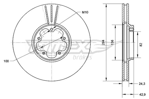 TOMEX Brakes TX 70-96...